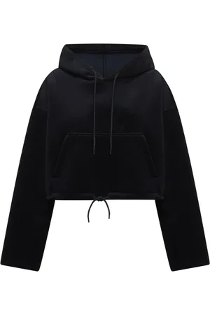 Golden Goose Stud-embellished Black Hoodie with Kangaroo Pocket