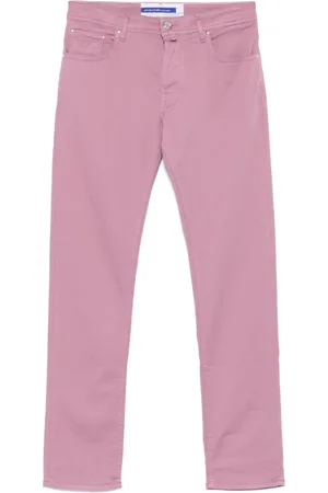 Jacob Cohen Slim-fit Jeans, male, , W33, Handmade cotton/lyocell Trousers, Model Bard