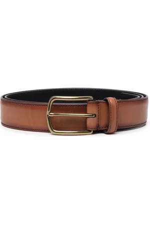 Officine creative Belts, male, , 100 CM, Leather Belt with OC Strip 04