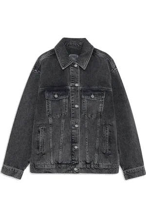 ANINE BING Vintage-inspired Grey Denim Jacket