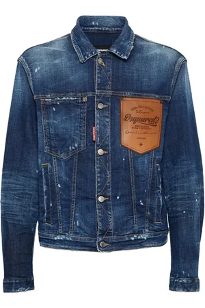 Dsquared2 Denim Jackets, male, , L, Navy Jacket