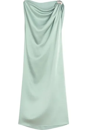 Lanvin Party Dresses, female, , S, Mint Boat Neck Draped Top