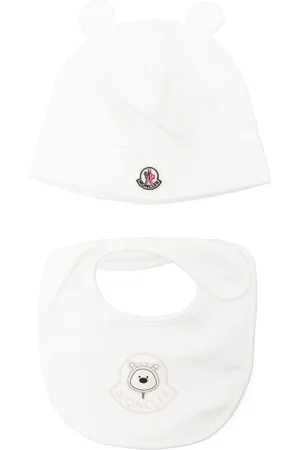 Moncler Sets, unisex, , 12 M, Kids Clothing Set with Beanie and Bib