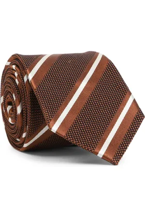 BRIONI Red Silk Tie Elegant Style