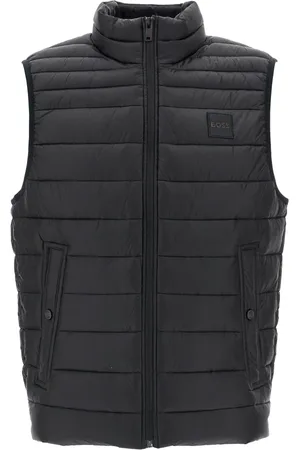 HUGO BOSS Quilted Vest with Stand-Up Collar