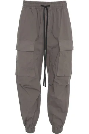 THOM KROM Grey Cargo Trousers Low Crotch Design