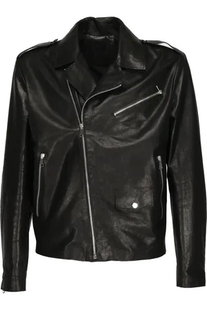 Giuliano Galiano Leather Jackets, male, , 2XL, Leather Coat with Zip Pockets