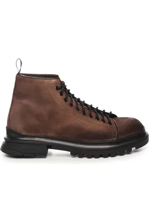 Giuliano Galiano Lace-up Boots, male, , 9 UK, Italian Lace-Up Tobacco Shoes