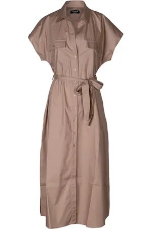 Dondup Safari Style Long Dress with Belt