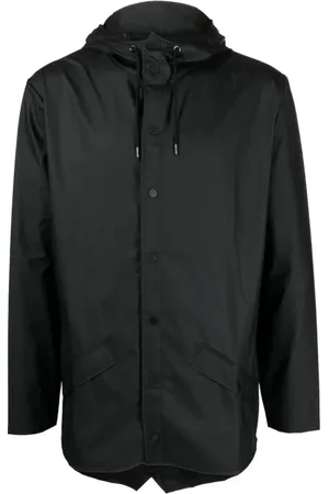 Rains Short Waterproof Jacket with Drawstring
