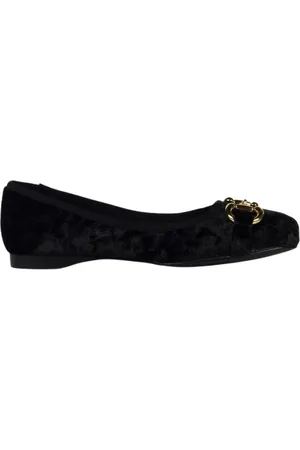 Jeffrey Campbell Velvet Buckle Ballerina Shoes
