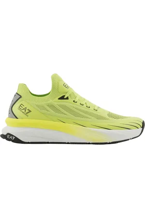 EA7 Crusher Distance Knit Acid Lime-Black Trainers