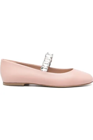 Casadei Ballerinas, female, , 4 UK, Crystal Strap Flat Shoes