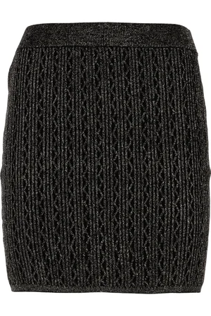 Pinko Short Skirts, female, , XS, Compact Lurex Skirt Malibu Style