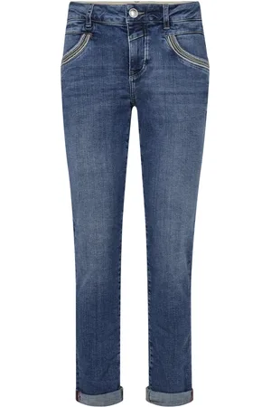 Mos Mosh Skinny Jeans, female, , W25, Mid Tapered Jeans with Metallic Thread