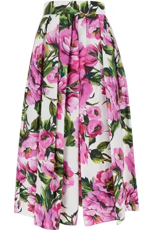 Dolce & Gabbana Midi Skirts, female, , 2XS, Fuchsia High-Waisted Skirt