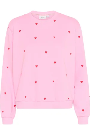 Saint Tropez Sweatshirts, female, , S, Flame Hearts Sweatshirt