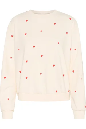 Saint Tropez Sweatshirts, female, , XL, Ice Flame Hearts Sweatshirt