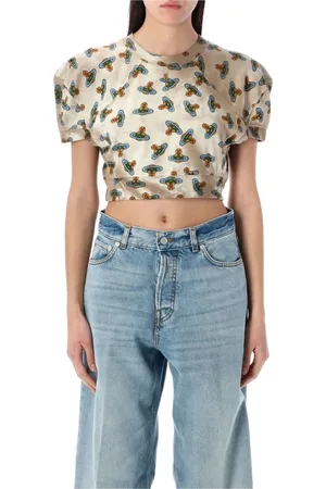 Vivienne Westwood Orbit Football Crop Top