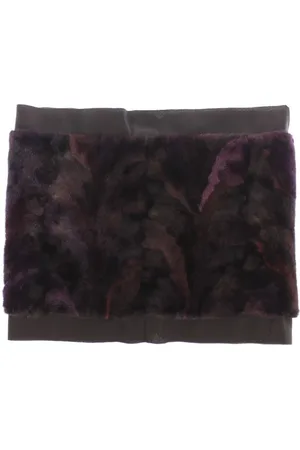 Dolce & Gabbana Winter Scarves, female, , ONE SIZE, Exquisite Purple Mink Fur Scarf Wrap