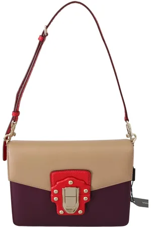 Dolce & Gabbana Lucia Leather Shoulder Messenger Bag