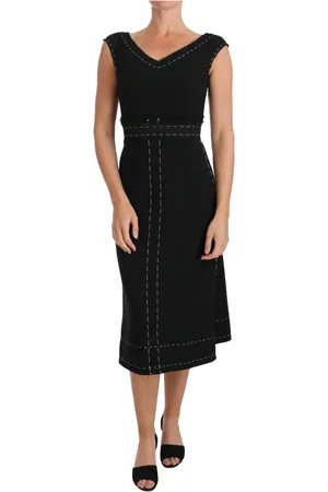 Dolce & Gabbana Wool Sleeveless Sheath Dress