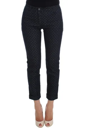 Dolce & Gabbana Slim-fit Trousers, female, , 2XS, Polka Dot Capri Jeans