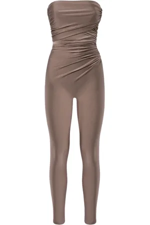 Andamane Jumpsuits, female, , M, Grey Off-Shoulder Dress Made in Italy
