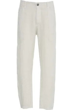 TRANSIT Grey Linen Wide Leg Trousers