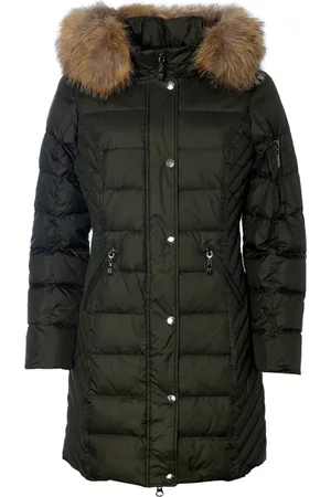 Danwear Down Jackets, female, , M, Luxury Down Jacket with Raccoon Fur