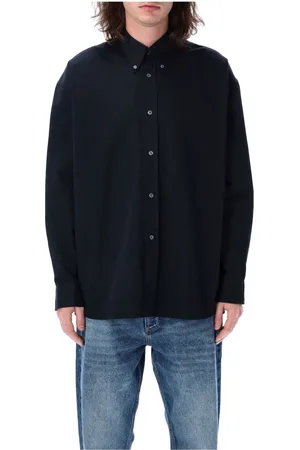 STUDIO NICHOLSON Darkest Navy Twill Shirt Elevate Style