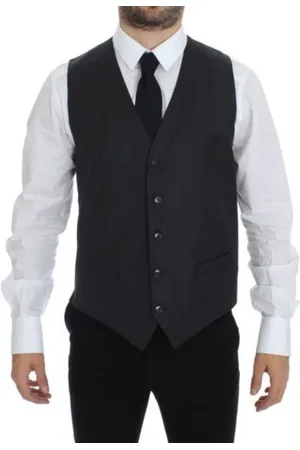 Dolce & Gabbana Suit Vests, male, , M, Elegant Wool Formal Dress Vest