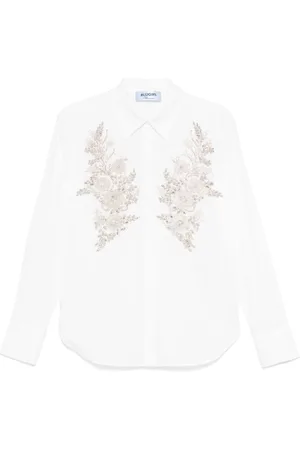 Blugirl Buttoned-Cuff Shirt Curved Hem
