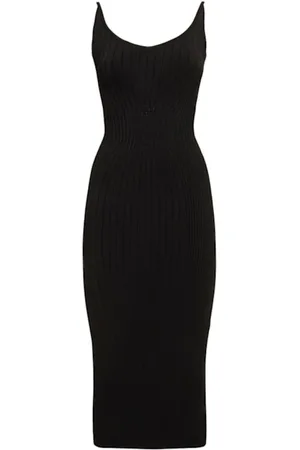 MUGLER Midi Dresses, female, , M, Midi Dress with Thin Straps