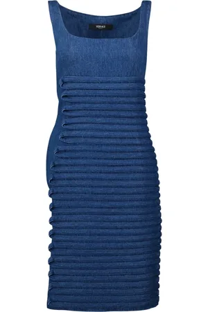 VERSACE Short Dresses, female, , S, Denim Dress Spring-Summer 2025 Collection