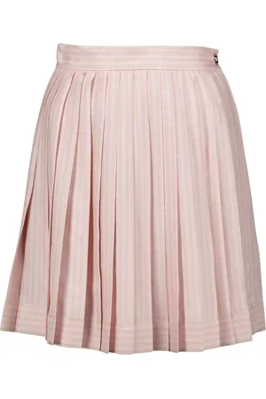 VERSACE Short Skirts, female, , XS, Silk Pleated Skirt Spring-Summer 2025