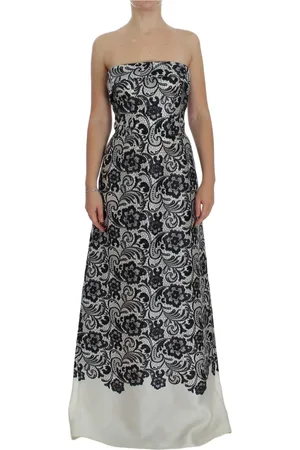 Dolce & Gabbana Elegant Lace Corset Maxi Dress