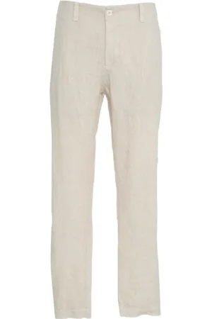 TRANSIT Chinos, male, , M, Wide Leg Linen Trousers
