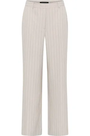 Bruuns Bazaar Straight Trousers, female, , 2XL, Striped Elegant Apricotbbeleza Trousers