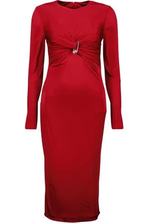 VERSACE Midi Dresses, female, , S, Cocktail Dress Draped Bodycon Spring-Summer 2025