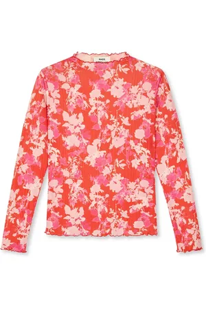 Mads Norgaard Blouses, female, , M, Fiery Minnie Blouse with Long Sleeves