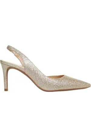 Michael Kors Pumps, female, , 4 1/2 UK, Gold Glitter Slingback Pump