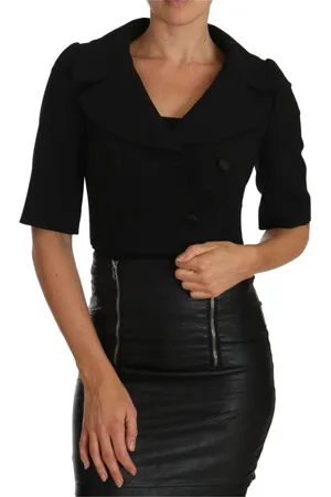 Dolce & Gabbana Blazers, female, , 3XS, Elegant Wool Short Blazer
