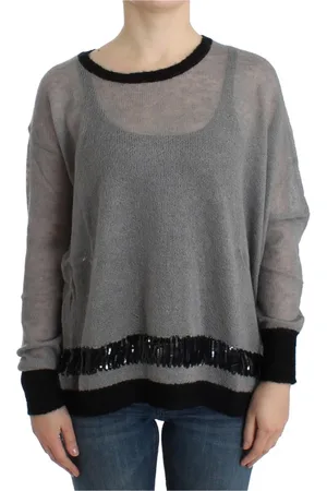 Costume National Lightweight Jumper with Embellished Asymmetric Design