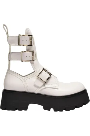 Alexander McQueen Ankle Boots, female, , 4 1/2 UK, Platform Shoes in Leather