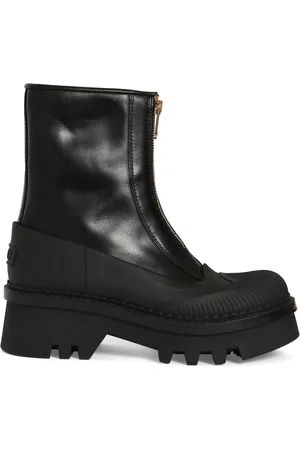 Chloé Ankle Boots, female, , 7 UK, Raina Leather Boots with Front Zip