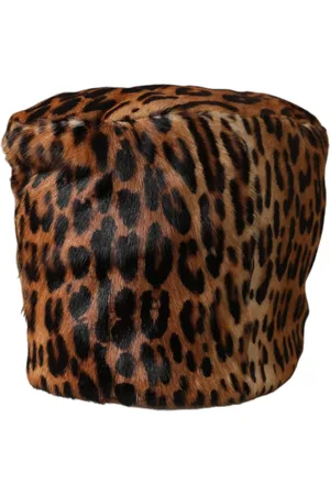 Dolce & Gabbana Leopard Bucket Hat Leather