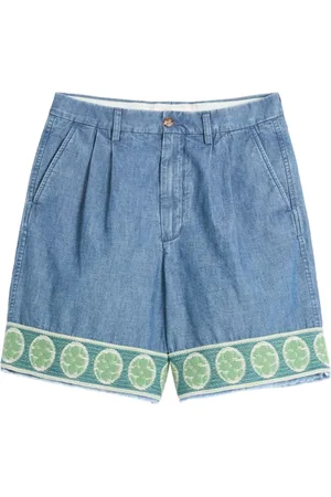 VALENTINO Casual Shorts, male, , M, Shorts with Embroidered Motif