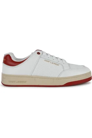 Saint Laurent Sneakers, female, , 8 UK, Leather Trainers with Perforated Detail