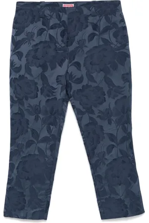 Kenzo Indigo Front Button Trousers